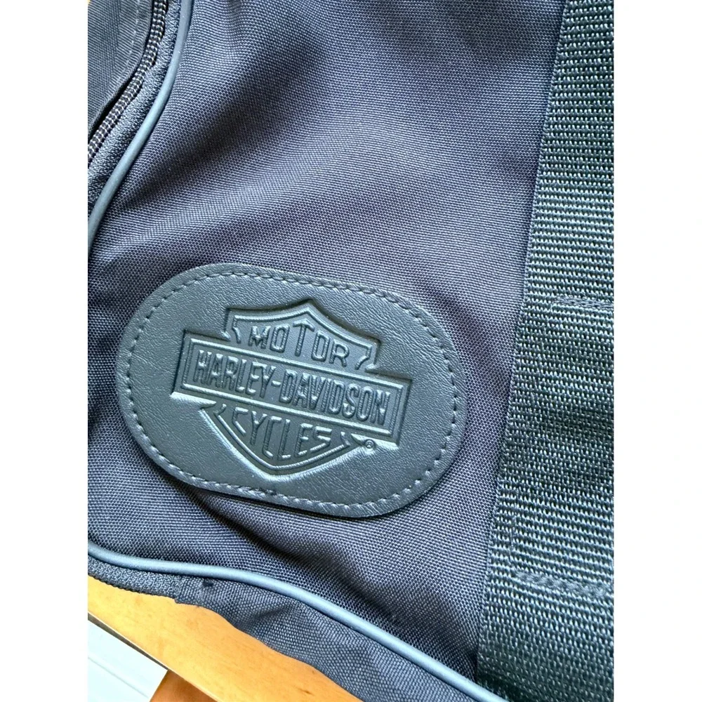 Harley Davidson Black Duffel‎ Bag Motorcycle Saddle Biker Travel Bag XL